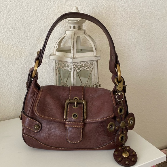 Isabella Fiore Handbags - Isabelle Fiore Brown Purse with Charm